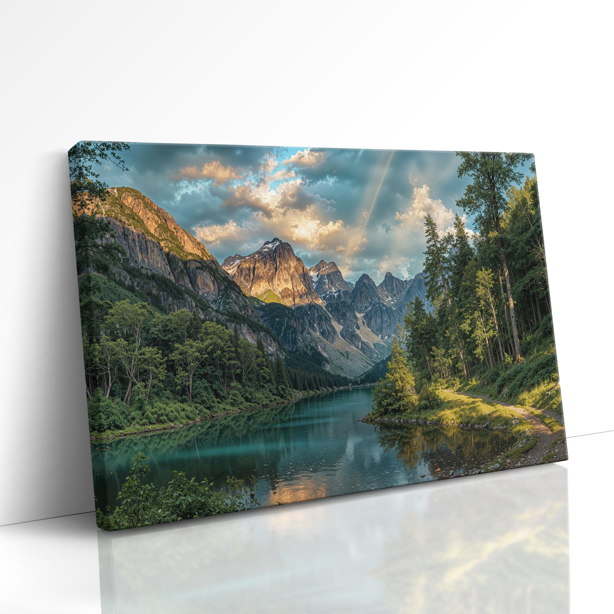 Alpenglow Reflections and Forest Trails