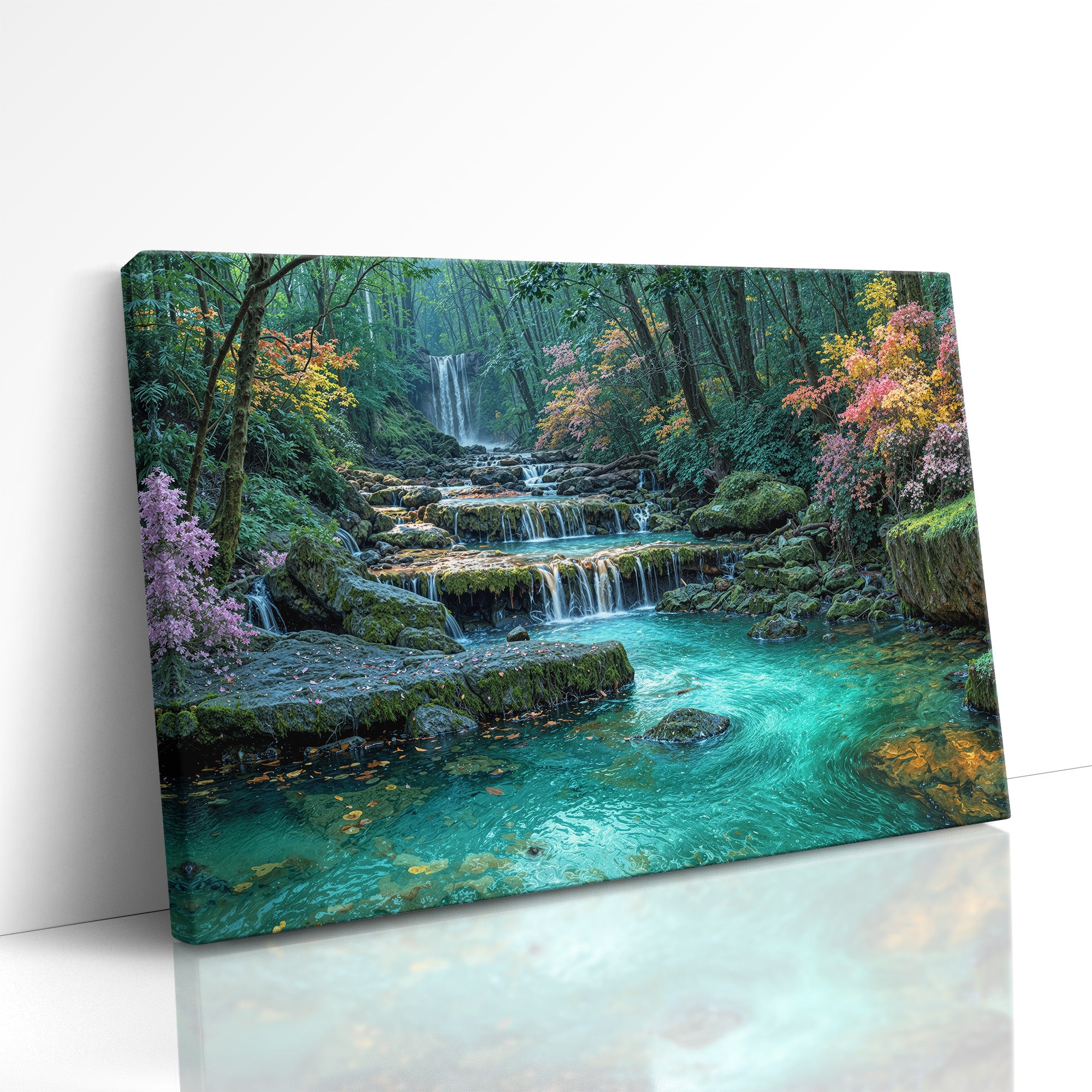 Floral Falls in the Morning Quiet