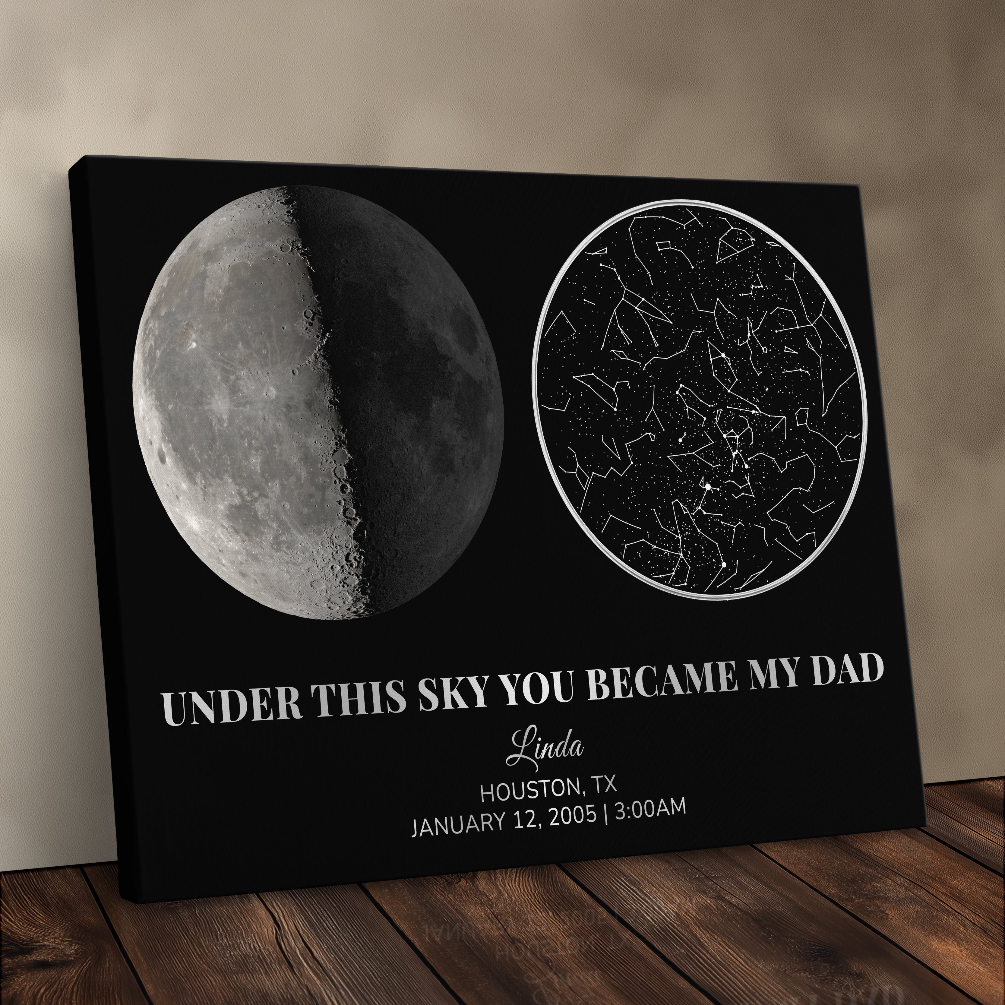 The Moon & Stars Personalized Gift For Dad