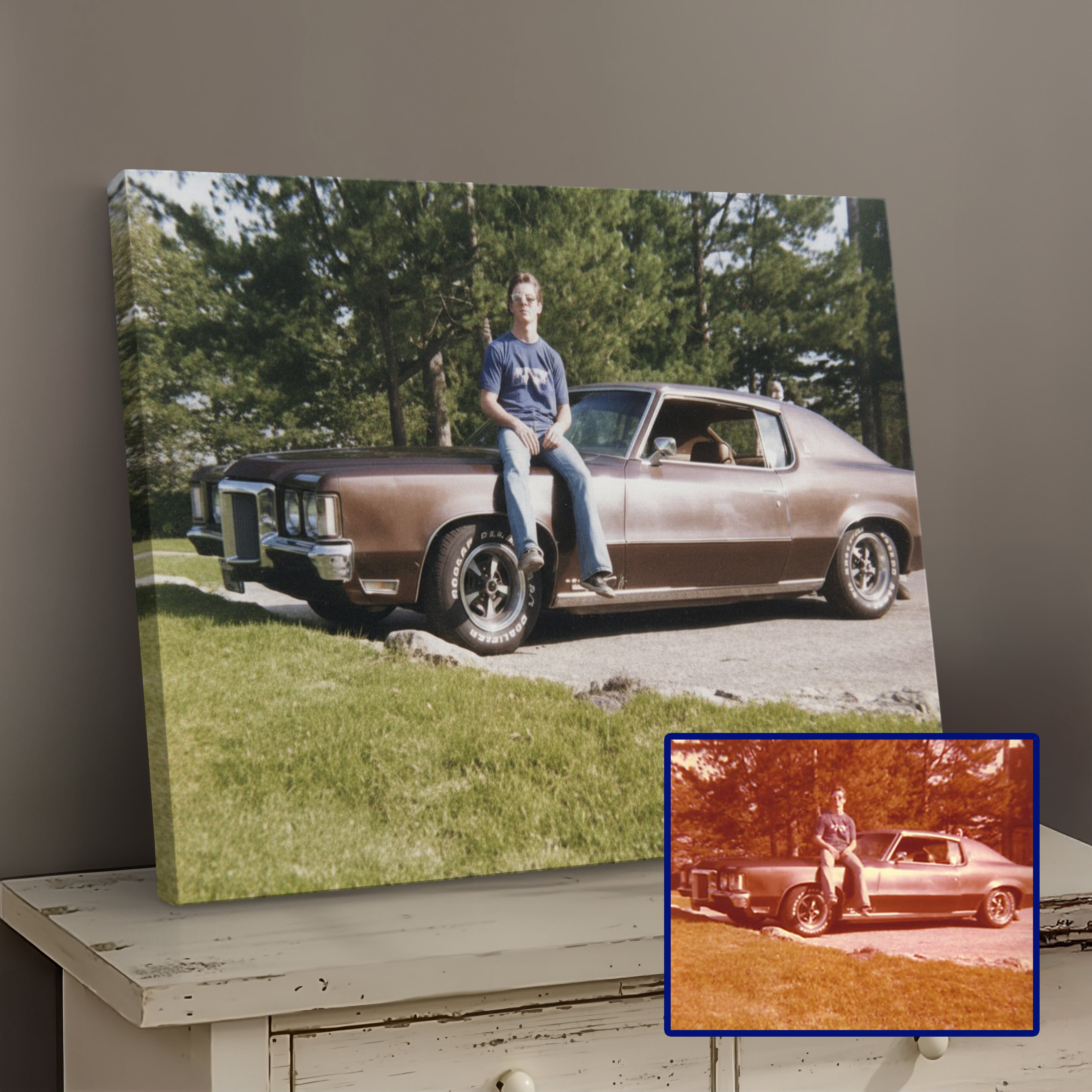 Your Photos Restored & Printed On Canvas