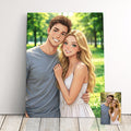 Custom Anime Portrait Drawn From Photo, Personalized Anime Poster Gifts, Manga Cartoon Portrait, Great Gift For Couples, Him, Or Her