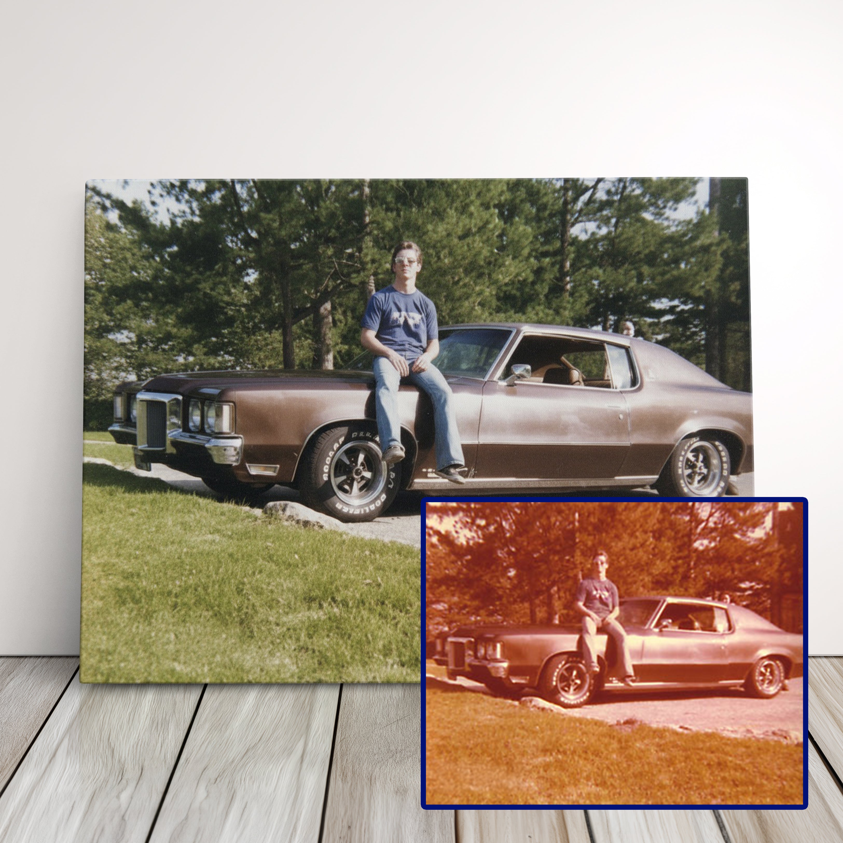 Your Photos Restored & Printed On Canvas