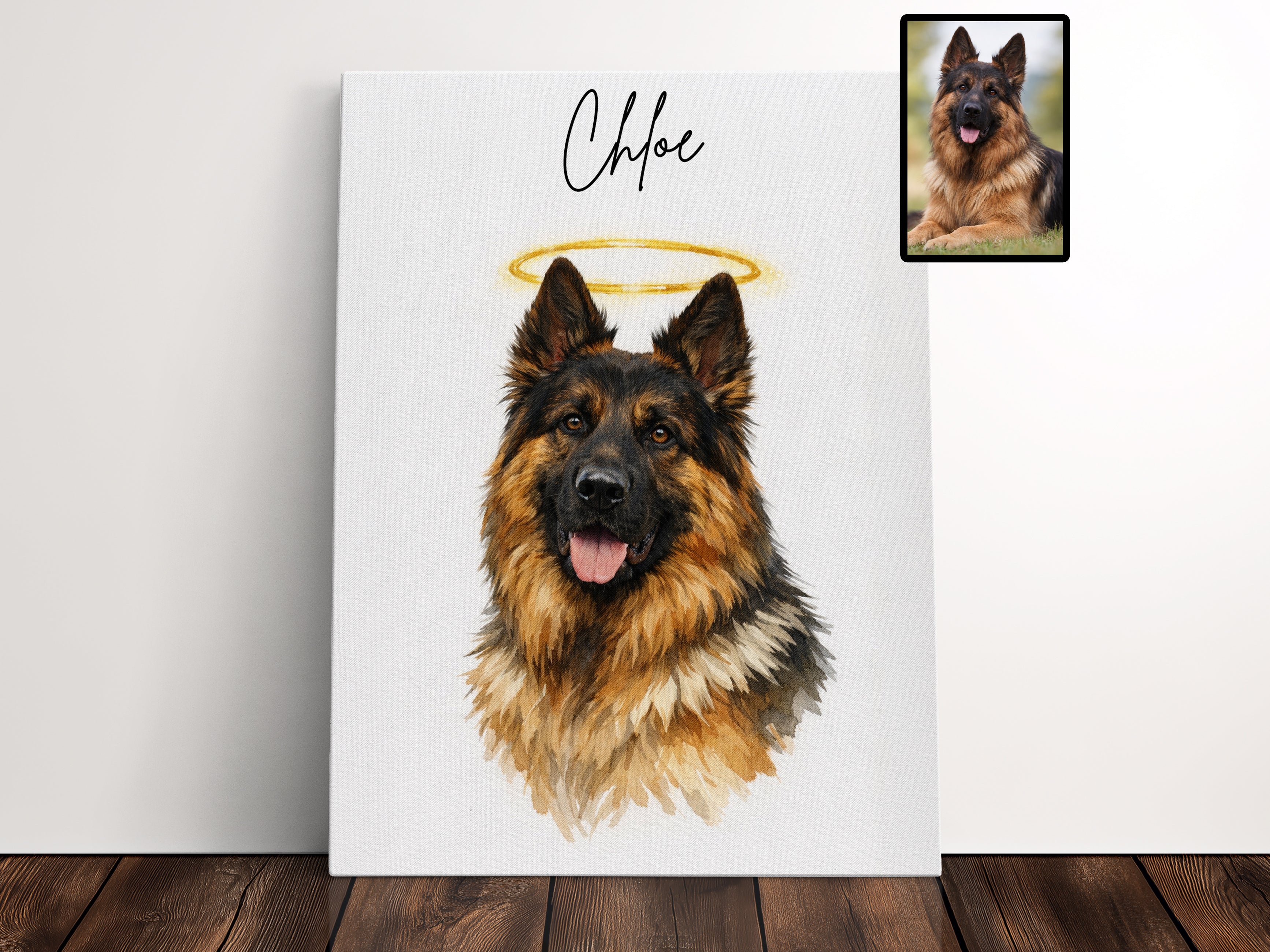 Custom Pet Portrait Painting From Photo