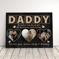 Personalized Family Picture Canvas Print Gift For Dad Farmhouse Decor Family Photo Frame