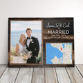 Personalized Anniversary Gift Canvas Print Custom Wedding Photo Gift For Couples, Husband, Or Wife