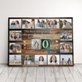 Personalized Birthday Gift For Mom or Dad 40th Birthday Photo Collage Custom Canvas Print Gift Idea For Grandparents or Parents