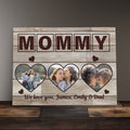 Personalized Family Picture Gift For Mom Canvas Print Farmhouse Decor Family Photo Frame