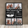 Personalized Memorial Photo Canvas Print, Sympathy Gift For Loss Of Loved Ones, Memorial Display, When Someone You Love Becomes A Memory
