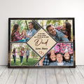 Personalized Photo Gift For Family Photo Collage Canvas Print Gift For Dad Family Photo Album Gift For Parents