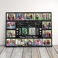 Personalized Birthday Gift For Parents 30th Birthday Photo Collage Custom Canvas Print Gift Idea For Mom Or Dad