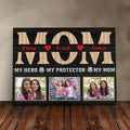 Personalized Gift For Mom Police, Fire, Or Military Mother Photo Collage Canvas Print Photo Gift Idea For Mom