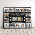 Personalized Birthday Gift For Parents 45th Birthday Photo Collage Custom Canvas Print Gift Idea For Mom Or Dad