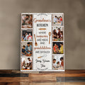 Personalized Photo Collage Canvas Print Custom Photo Gift Idea For Grandma Birthday Gift For Grandparents
