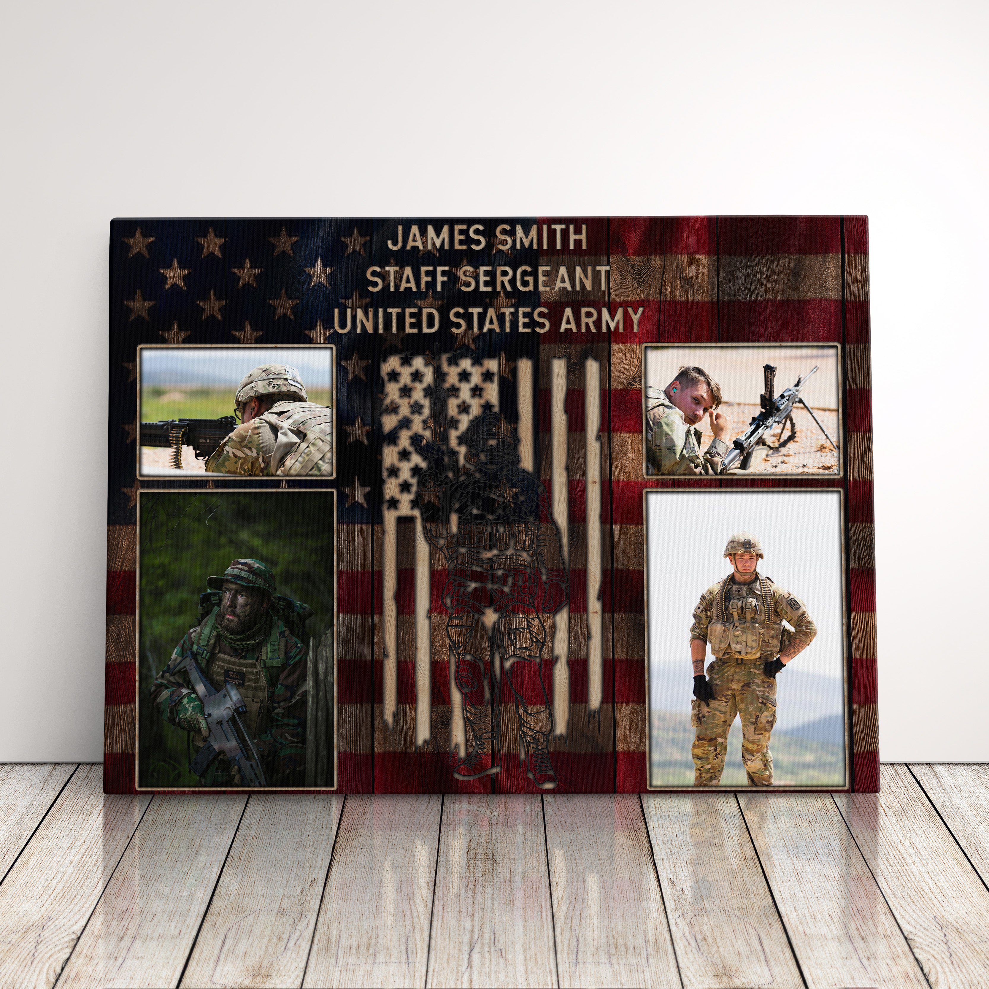 Personalized Military Photo Collage