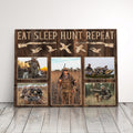 Personalized Waterfowl Hunting Photo Collage Canvas Print Gift For Husband, Boyfriend, Or Dad, Duck & Pheasant Hunter Collage Gift Idea