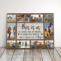 Personalized Canvas Print Photo Gift For Family Photo Collage Gift For Mom Or Dad This Is Us Photo Collage Canvas