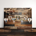 Grandkids Make Life Grand Personalized Photo Frame Canvas Print Gift Idea For Grandparents Family Photo Collage