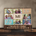 Personalized Family Photo Collage Canvas Print Gift For Parents Farmhouse Decor Family Picture Frame