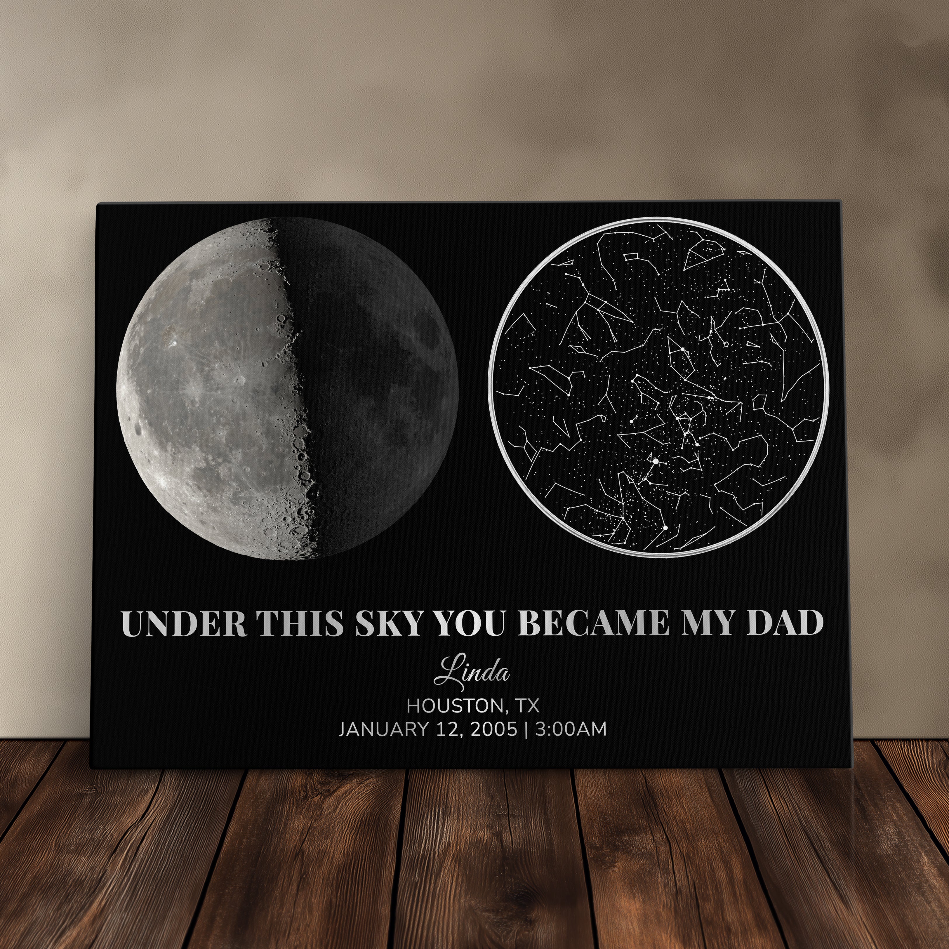 The Moon & Stars Personalized Gift For Dad