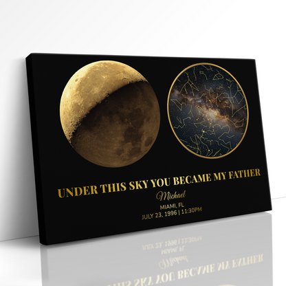 The Moon & Stars Personalized Gift For Dad