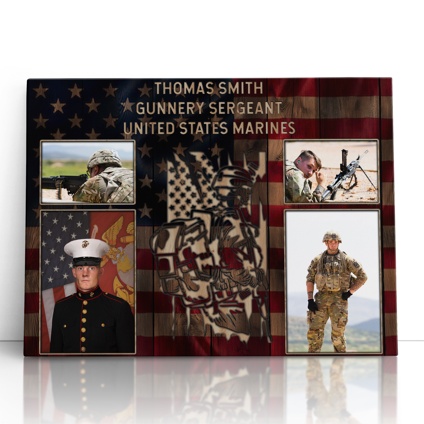 Personalized Military Photo Collage