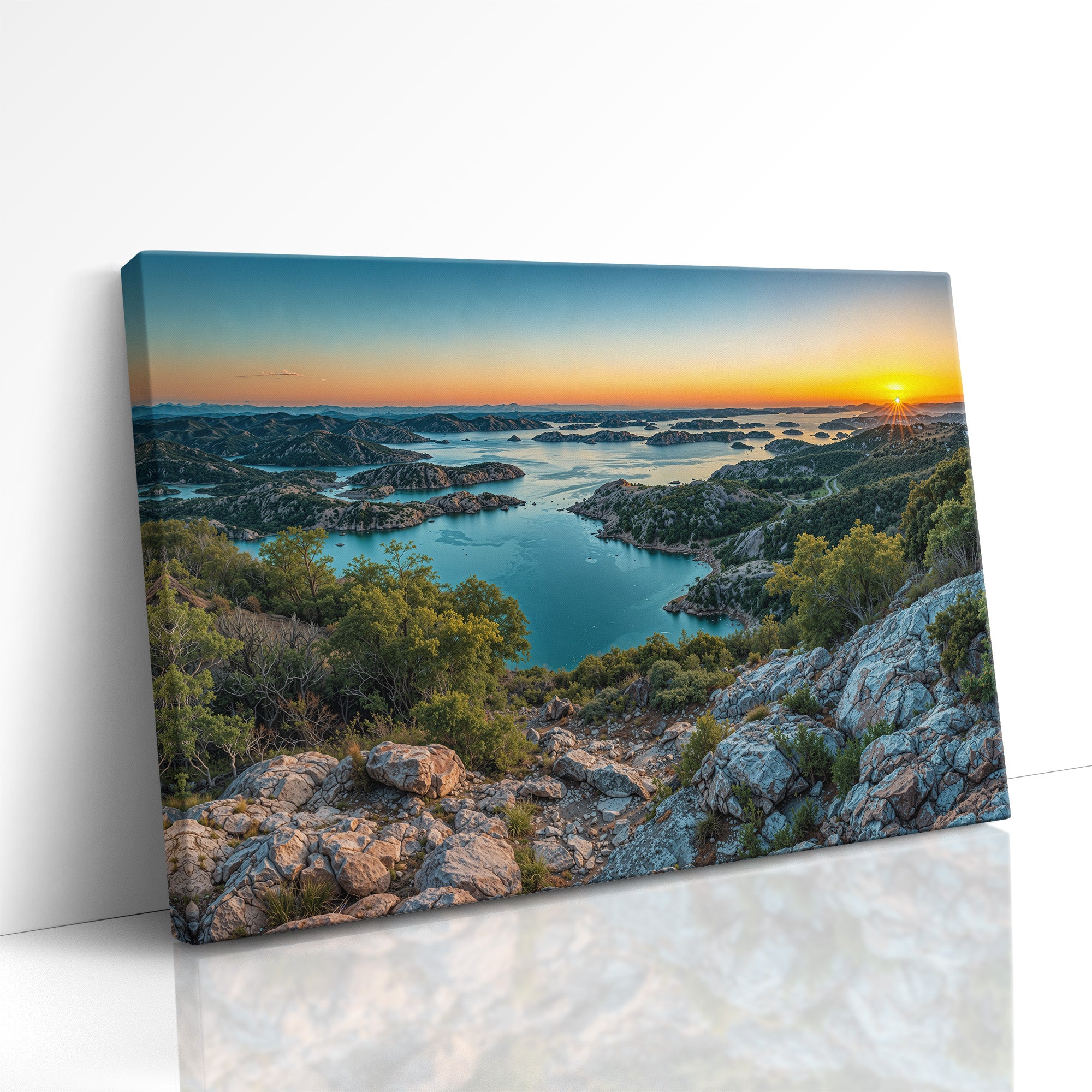 Twilight Over Fractured Waters