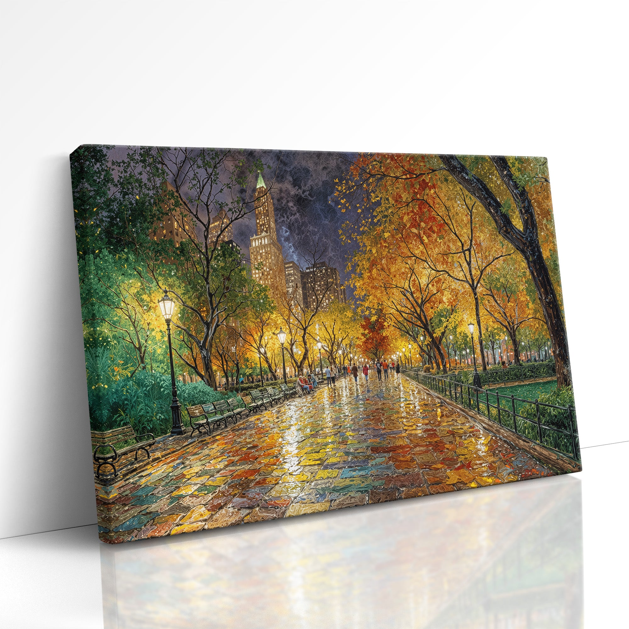 Reflections of Fall in the City Heart