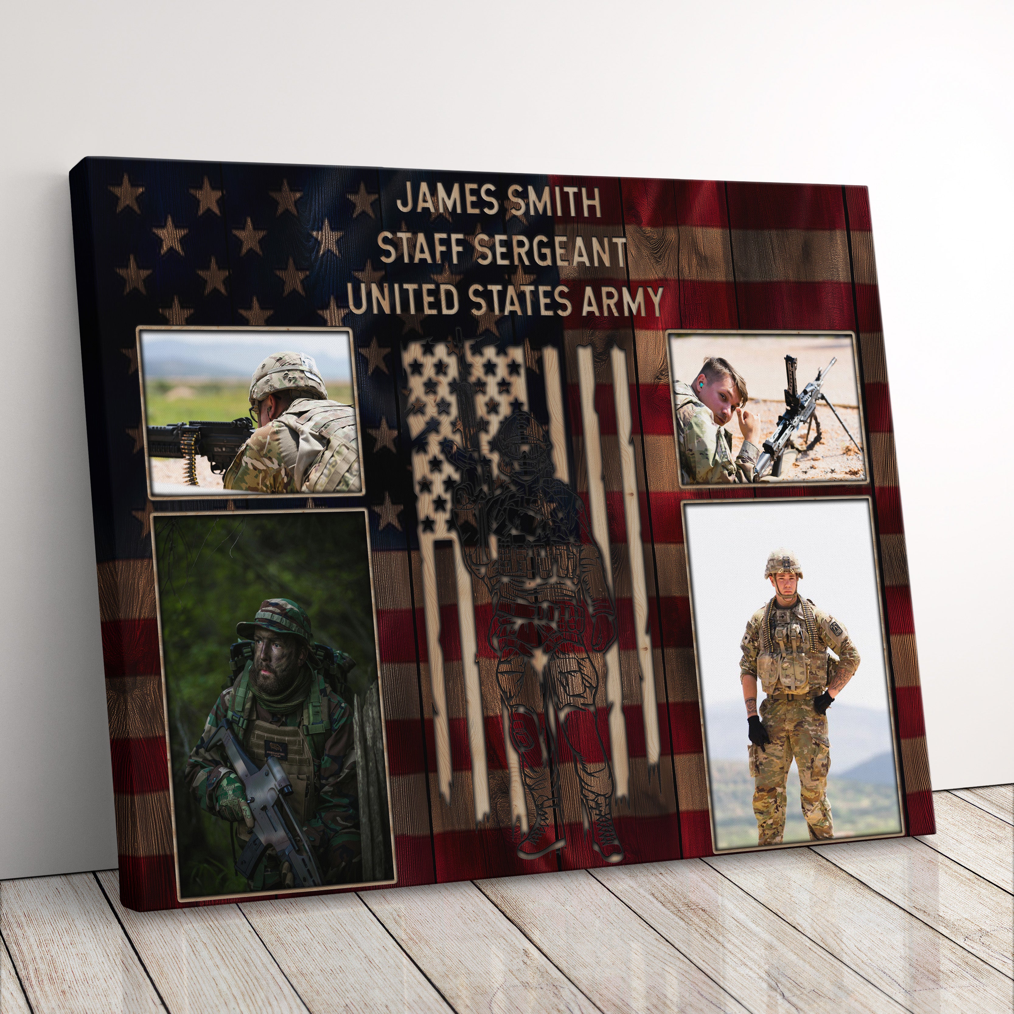 Personalized Military Photo Collage
