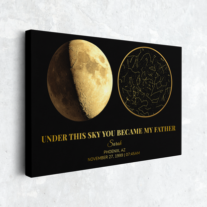 The Moon & Stars Personalized Gift For Dad