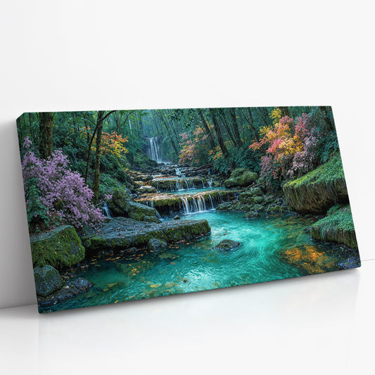 Floral Falls in the Morning Quiet