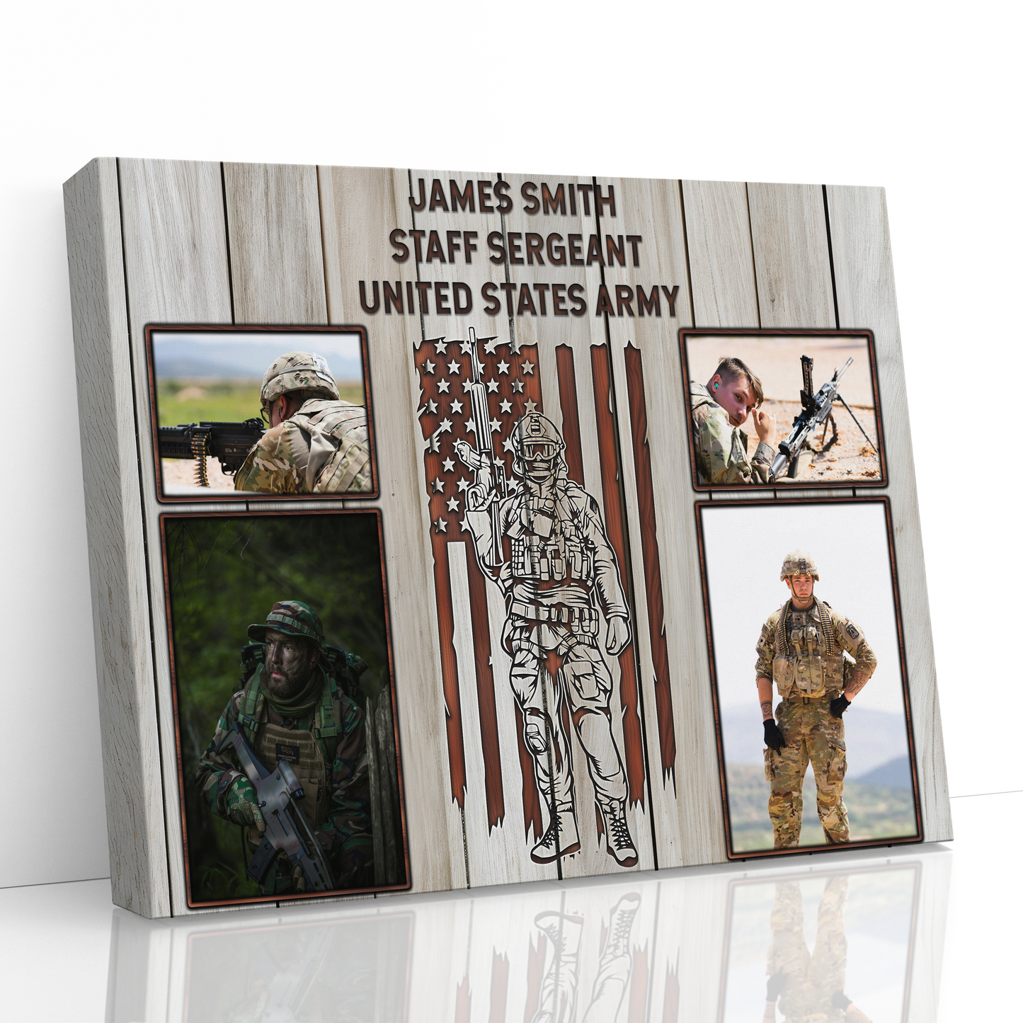 Personalized Military Photo Collage