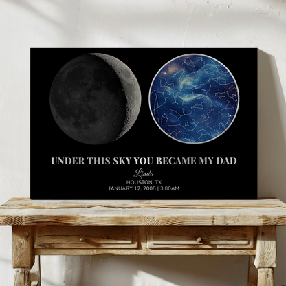 The Moon & Stars Personalized Gift For Dad