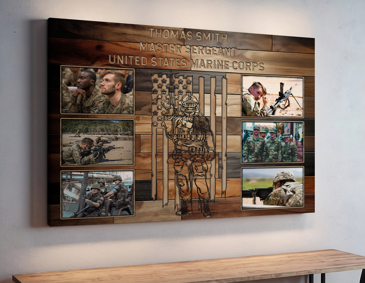 Personalized Military Photo Collage