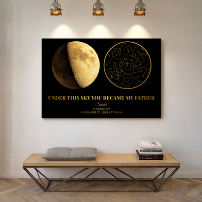 The Moon & Stars Personalized Gift For Dad