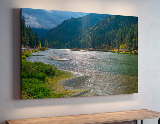 Sunlight on the Wenatchee River