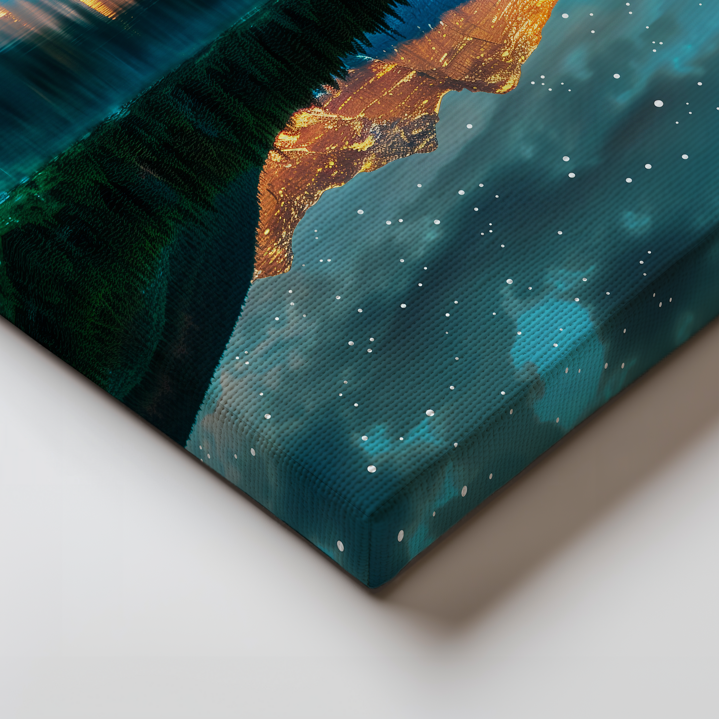 Celestial Peaks – Starry Mountain Lake