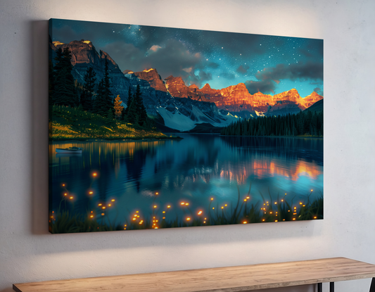 Firefly Lake - Mystical Evening Landscape