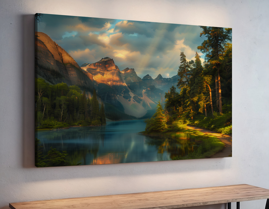 Alpenglow Reflections and Forest Trails