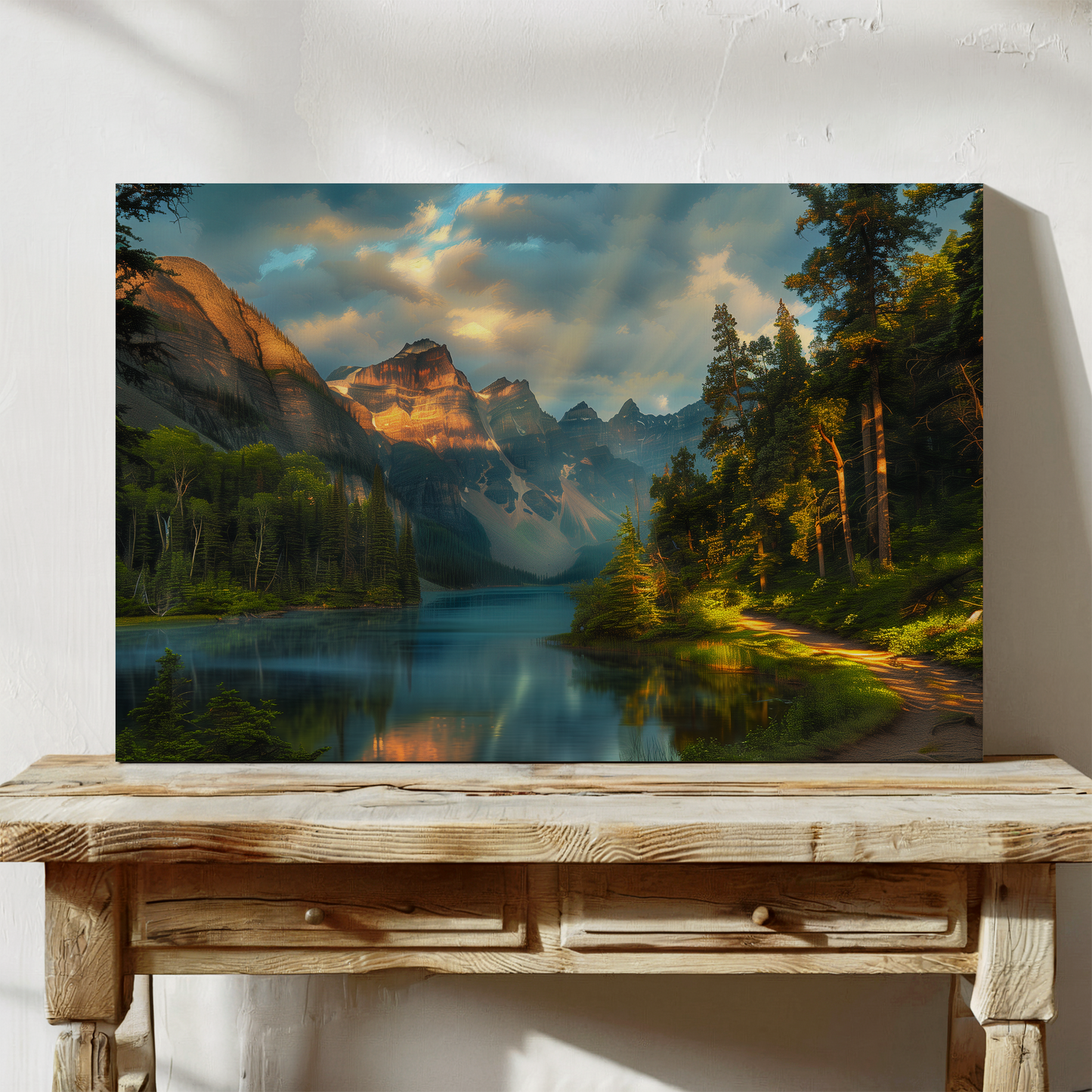 Alpenglow Reflections and Forest Trails