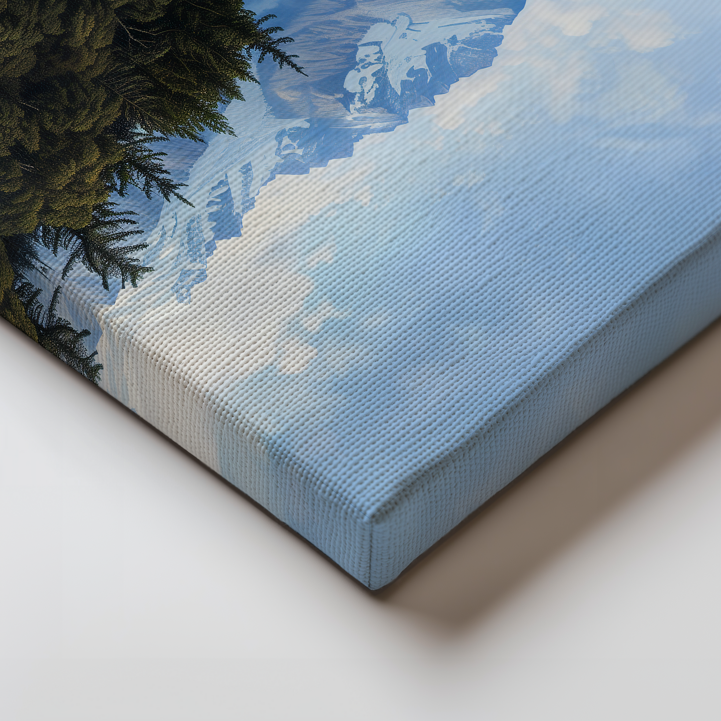 Mist Over Glacial Pines