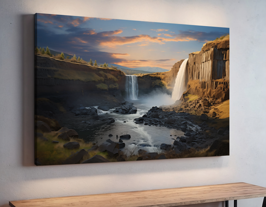 Epic Waterfalls and Canyon Sunset