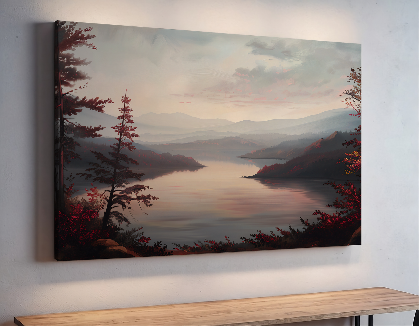 Dreamy Fall Reflection Lake
