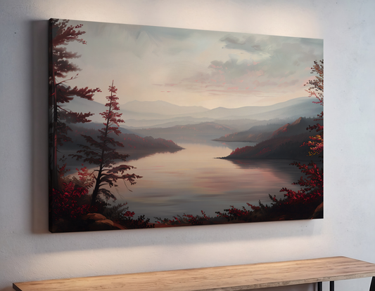 Dreamy Fall Reflection Lake