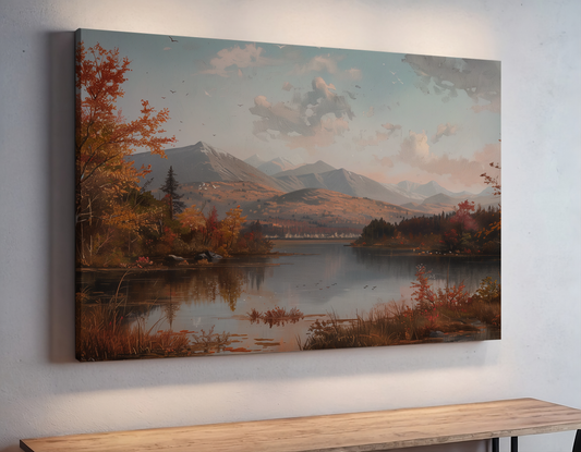 Mountain Lake in Autumn Splendor
