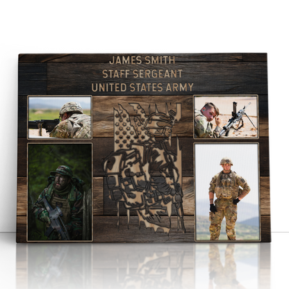 Personalized Military Photo Collage