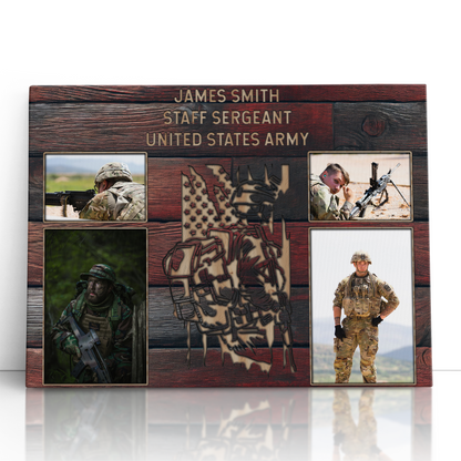 Personalized Military Photo Collage