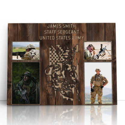 Personalized Military Photo Collage