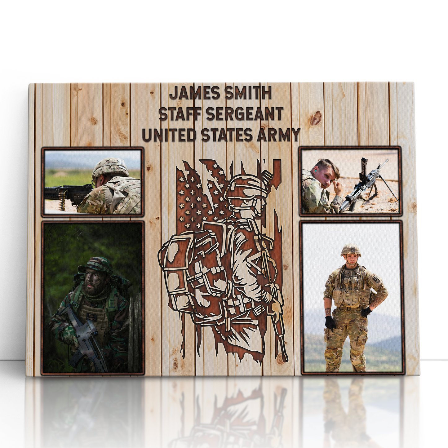 Personalized Military Photo Collage