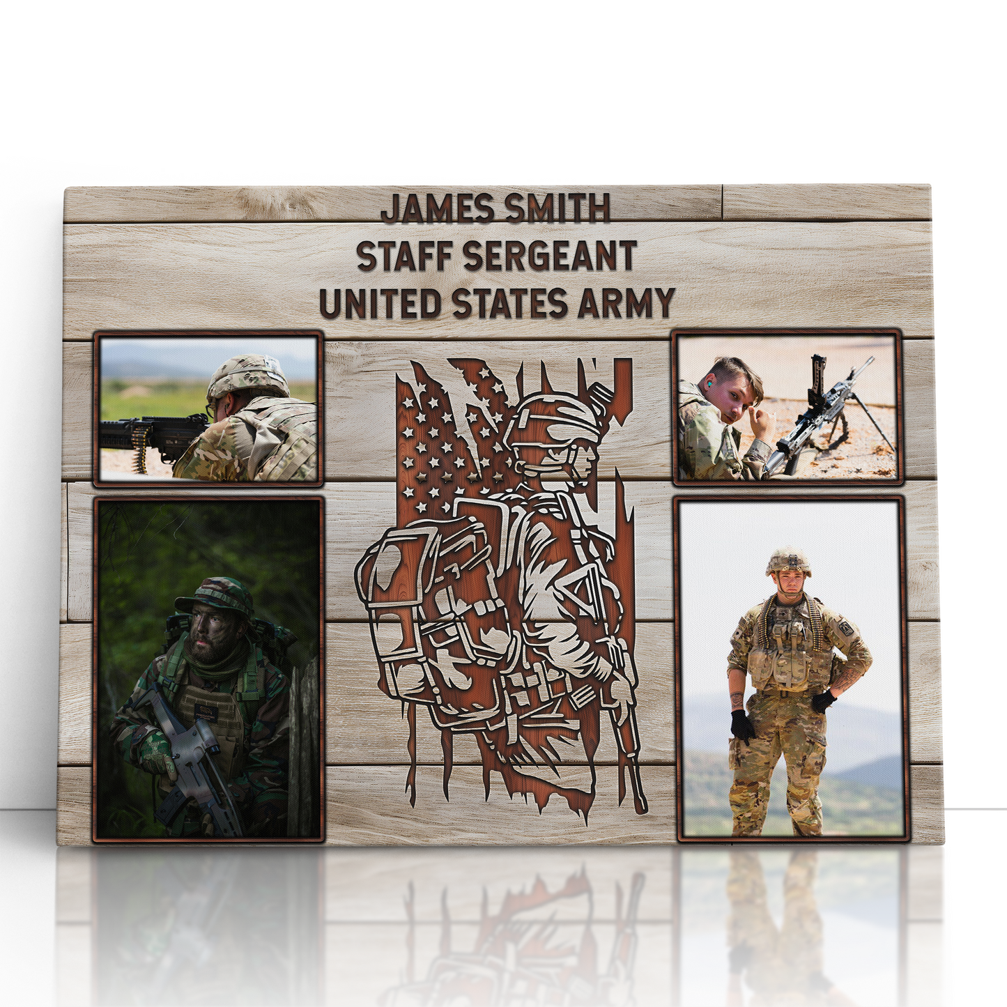 Personalized Military Photo Collage