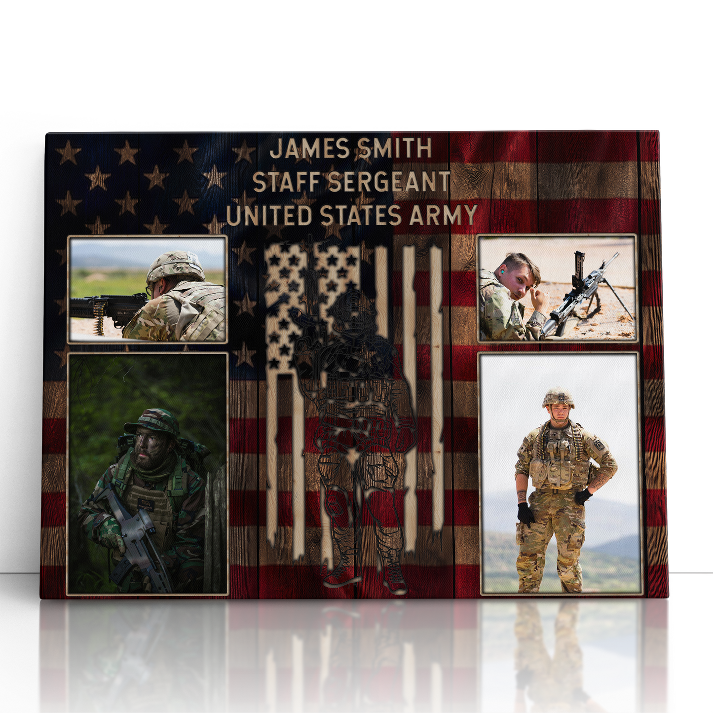 Personalized Military Photo Collage